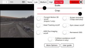 3D FPV App User Interface