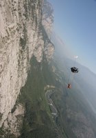 Paul deploying his canopy over the talus... 2 - way jump 1, 7.jpg