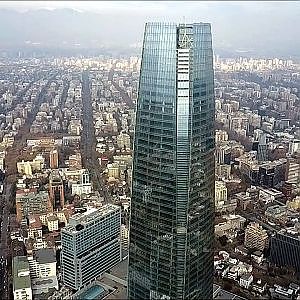 Never seen before aerial view at Costanera center in Santiago Chile (Part 2)