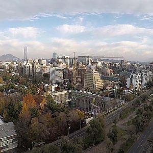 Never seen before sunrise in Santiago, Chile