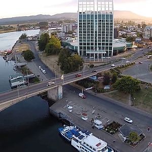 The amazing aerial view of Valdivia Province in Chile