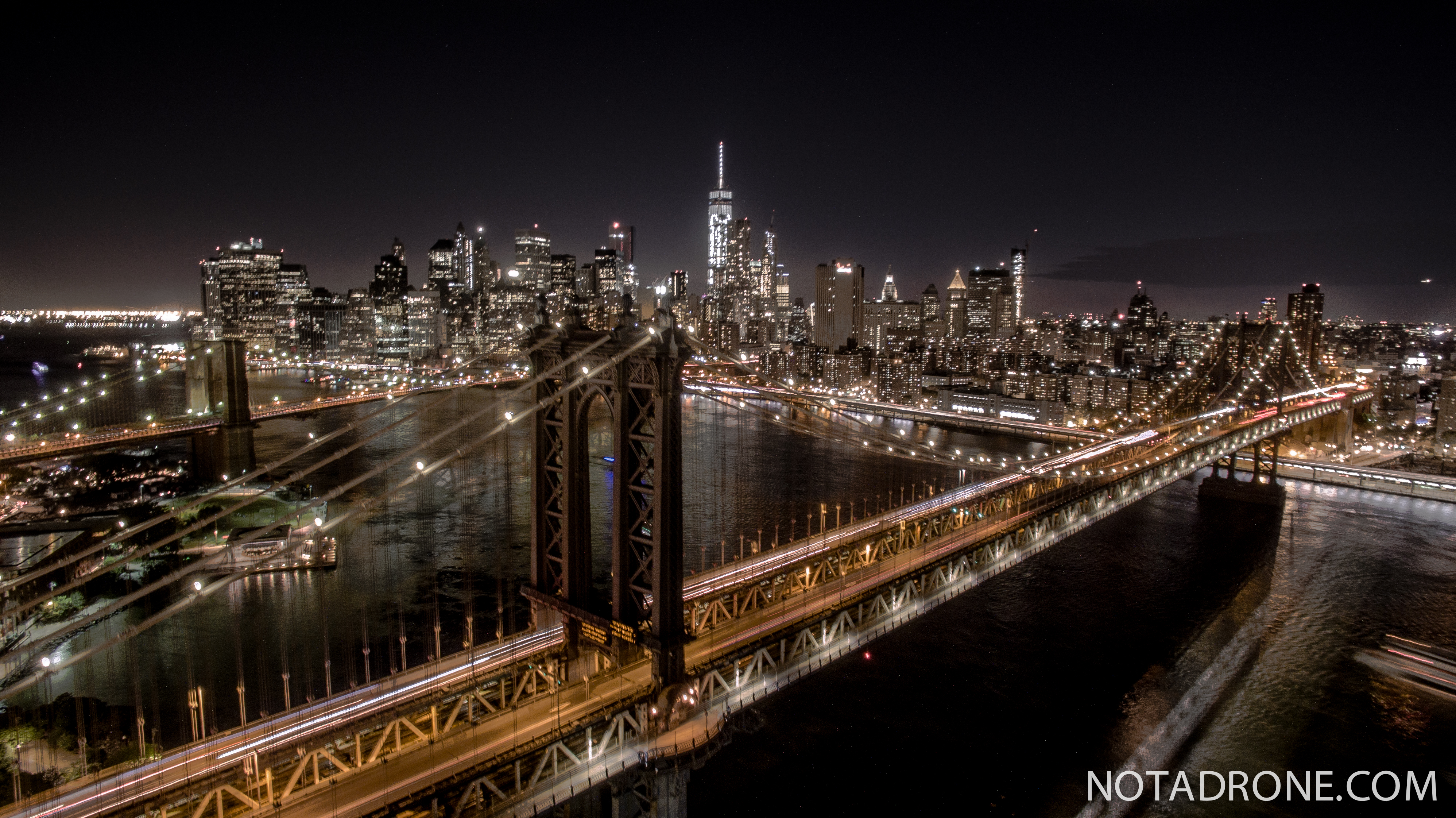 Long Exposure Night Drone Shots 